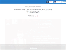 Tablet Screenshot of pcpr-limanowa.pl